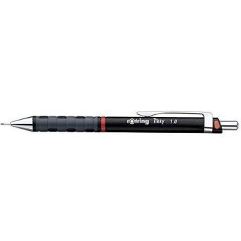 ROTRING-Lote de 12 portaminas bolígrafos Grip Pte metal, 1,0 mm, color negro