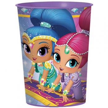 Generique Vasos plásticos Shimmer and Shine 455 ml