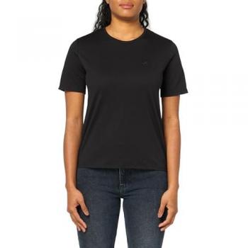 Camiseta de mujer Timberland de manga corta con logotipo bordado en color negro, talla L