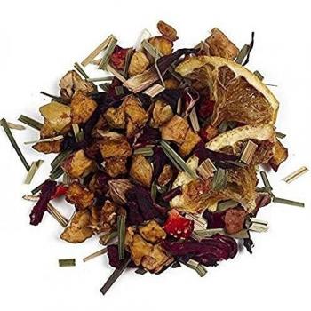Aromas de Té - Infusión Frutas del Edén Ecológica con Manzana Hibisco Naranja Fresa/Infusión Frutal Ecológica sin Gluten, 50 gr.