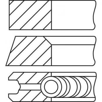 Juego de aros de pistón GOETZE ENGINE 08-782900-00