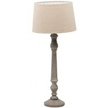 Lámpara de Mesa Moderno Funcional Madera Gotan 47x53x84 Cm - Natural/Marrón Claro