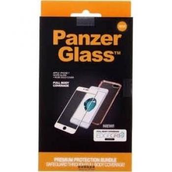 PanzerGlass PREMIUM para iPhone 7 blanco con Rosegold EdgeGrip - apropiado para iPhone 7