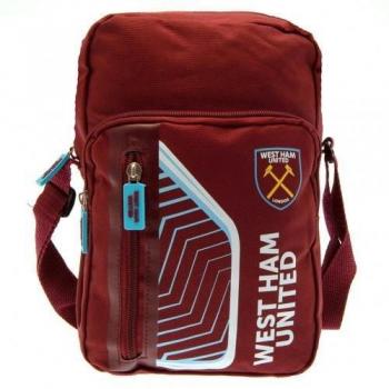 Bolsa de ombro con escudo del West Ham United FC, color burdeos y azul cielo, tamaño único