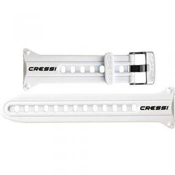 Cressi Strap For Goa Correa de Ordenador, Blanco/Negro, Uni