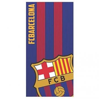FCB FC Barcelona Toalla 100% Poliester, Azulgrana 70 X 140 Cm