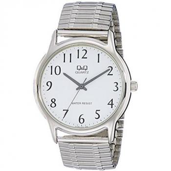 Reloj de Pulsera Q&Q FASHION Mod. STANDARD - Resistente Al Agua 3 ATM - Caja de 38 Mm - Correa de Acero Inoxidable - Movimiento de Cuarzo - Vidrio Mineral
