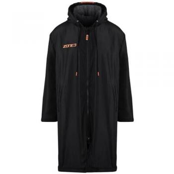 Albornoz Zone3 Recycled Parka Changing Robe negro naranja - XL