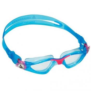 Gafas de natación Aqua Sphere Kayenne Jr, modelo EP3014302LC, para junior en color azul con lentes transparentes