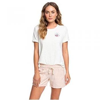 Roxy - Short Playero de Lino - Mujer - XS - Rosa