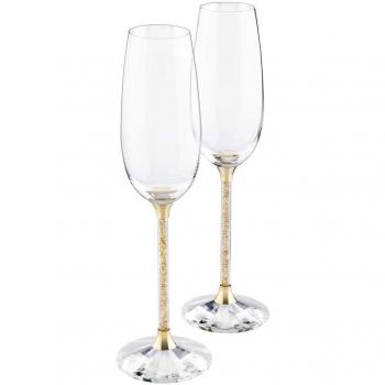 Swarovski Crystalline - Juego de 2 flautas para tostar