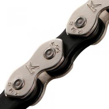 KMC K810 BMX Chain .Single Speed . 1/2 x 3/32 x 112L. Silver/Black
