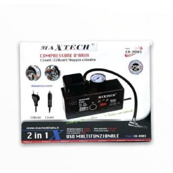 Compresor de Aire Portátil 35lt 12V/220V con Adaptadores Incluidos Max 17bar Co-ar03