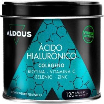 Colágeno + Ácido Hialurónico 220 mg | 120 cápsulas vegetales | Con Vitamina C, Biotina, Zinc y Selenio | Suplemento para cabello, piel y uñas | 1000 mg