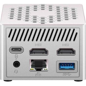 MiniPC Leotec N100 con Procesador Intel Alder Lake, 12GB de RAM y 256GB SSD en Color Plata