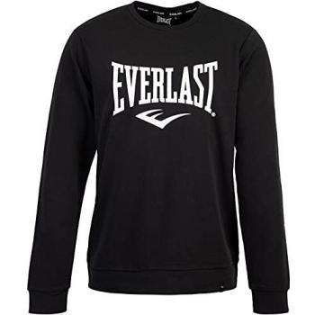 Sudadera con capucha Everlast Tape Full Zip negra para hombre, talla XL
