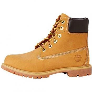 Timberland Premium 6-Inch Lace Up Waterproof Boot for Women in Yellow, Size: 9
