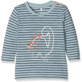 NAME IT Nitetdan Ls Top W Artwork M Nb, Camisa Manga Larga para Bebés, Multicolor