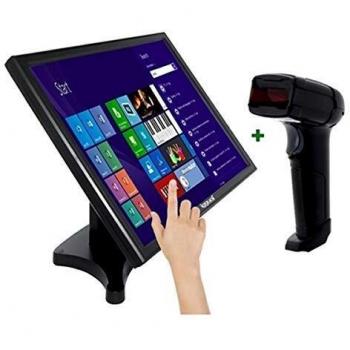 KIT iggual Monitor Táctil 19 + Lector 1D Láser USB