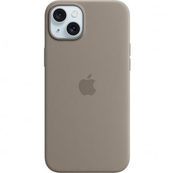 Apple Silicone Case with MagSafe for iPhone 15 Plus - Clay