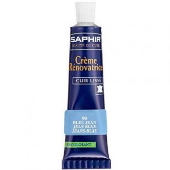 Crema Renovadora Saphir para Cuero 25ml Azul Jean 90