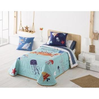 Colcha Bouti Infantil Crabby - 100% Algodón Percal 200 hilos - Estampado Digital - Fabricado en España - Cama 80/90/105