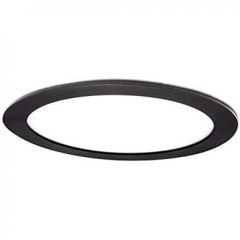 Greenice | Placa de LEDs Circular Marco Negro 225Mm 18W 1380Lm 30.000H | Lámpara LED | Downlight LED | Panel LED Techo | Oficina, Fábrica, Pasillos, Baños | Blanco Frío