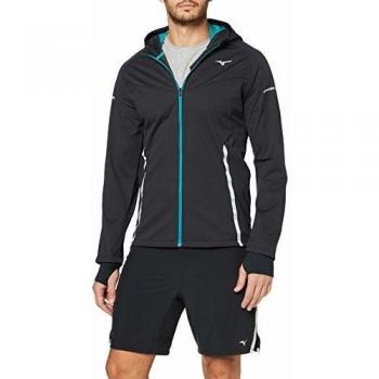 Mizuno Hineri BT Softshell Chaqueta, Hombre, Negro, Extra-Large