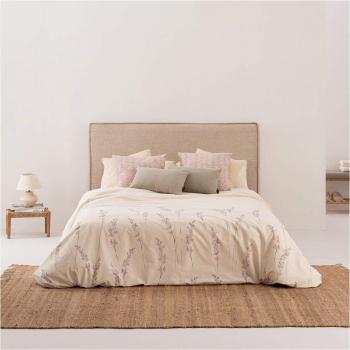 Funda nórdica 400 hilos cama 90 Bacarot en algodón popelín de 300 hilos topo 150/160 (240x220)