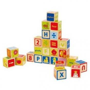Hape 26-Piece Educational Alphabet Blocks