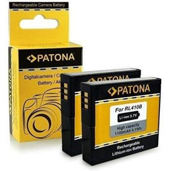 2x PATONA Bateria RL410B para Rollei Actioncam 230 | 240 | 400 | 410