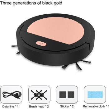 Robot aspirador automático inteligente con carga USB y función de fregado para el hogar