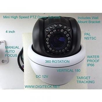 10,16 cm MINI alta velocidad cámara domo con visión nocturna soporte goliton IP66 480TVL/540 líneas de TV/650TVL 12 V perfectdarts winpoon seguimiento de enfoque automático
