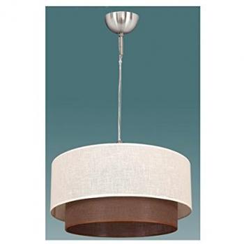 Plafón/aplique 1 Luz Ámbar/Cuero 12X35X35 - Diseño Moderno