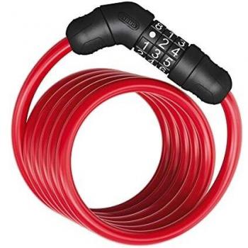 Candado de cable Abus Star 4508C/150 rojo con combinación