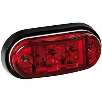 Lampa - Luz de 2 led 24v camiones perímetro huella, color rojo