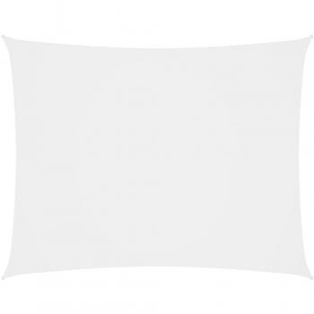 Toldo de vela rectangular tela Oxford blanco 2,5x3,5 m