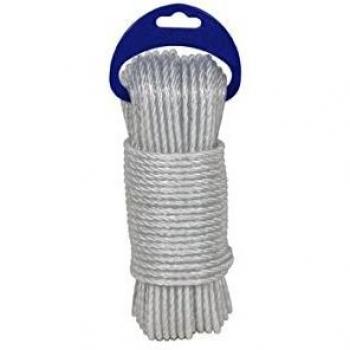 Rombull ronets M285774 - Cuerda pe plastificada blanca 5mm-25 mt