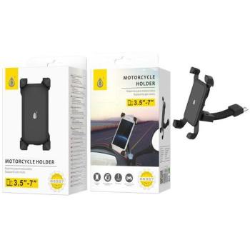 Soporte Universal para Móvil y Tablet de Coche, Bici o Moto 4-7, Negro