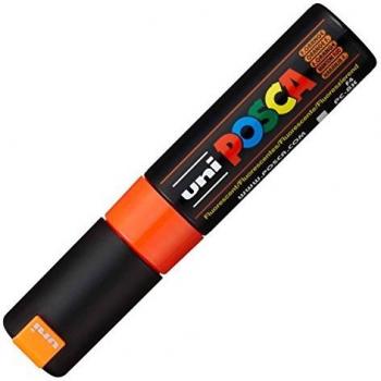 Rotulador Uniball Posca PC-8K no permanente punta biselada 8.0mm Gris 1500