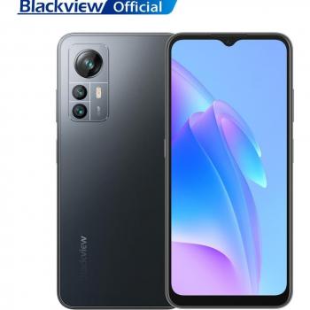Smartphone Blackview A85 8GB RAM, 128GB almacenamiento, pantalla HD+ de 6.5, cámara de 50MP, batería de 4480 mAh, color Azul Profundo, con NFC y Dual SIM