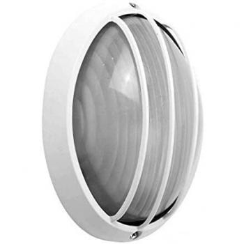 Aplique exterior oval Aquila grande 1xE27 blanco