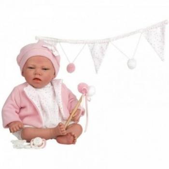 Muñeca Bebé Reborn Arias Elena 40 cm con Manta