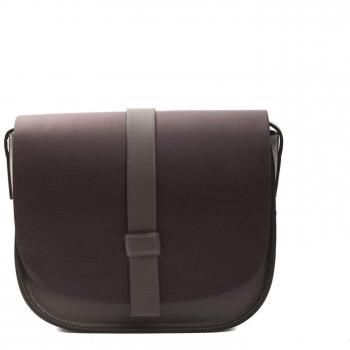 Pompei Donatella Burgundy Leather Crossbody Bag