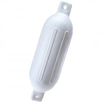 Seachoice 50-79021 twin eye Defensa listada, color blanco, 16 cm x 58 cm