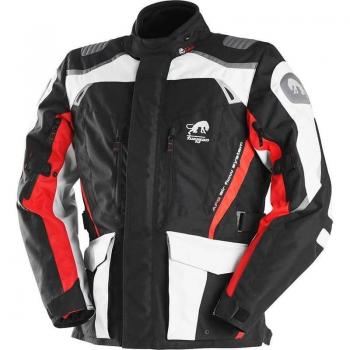 Chaqueta textil de motocicleta Furygan Apalaches - Negro Blanco Rojo (XL)