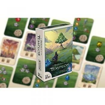 TCG Factory EL Enigma DE LOS TEMPLOS Juego de Mesa en español. 2 a 4 Jugadores a Partir de 14 años de Edad y partidas de 30 a 45 Minutos de duración