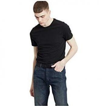 Levi's Slim 2Pk Crewneck 1 Camiseta, Two-Pack tee Black + Black, XS 2 para Hombre