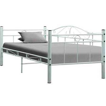 Sofá cama Frame Metal blanco 90x200 cm