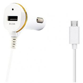 Cargador de coche con cable USB a Micro-USB y adaptador de corriente de 2.4A